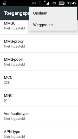 Selecteer Opslaan