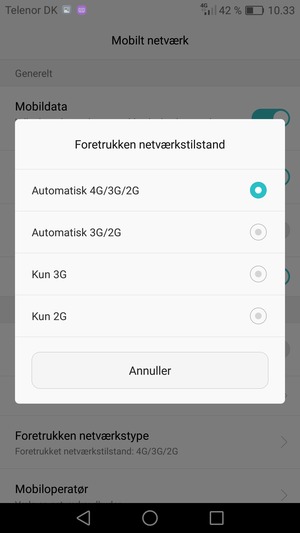 Vælg din foretrukne mulighed