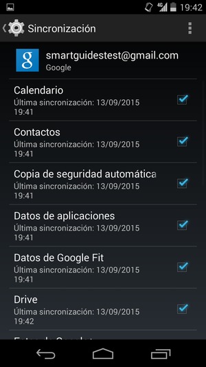 Asegúrese de haber seleccionado Contactos