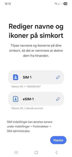 Vælg Næste