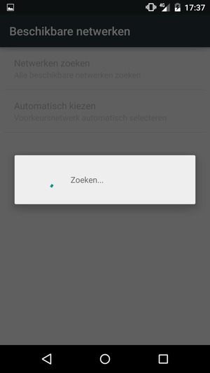 Wacht tot de zoekopdracht beëindigd is