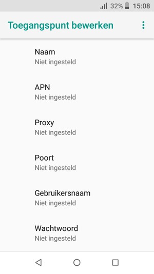 Voer internetgegevens in