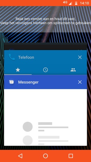 Veeg apps naar rechts om ze te sluiten
