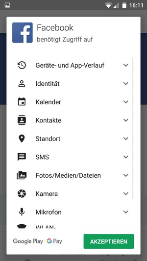 Wählen Sie AKZEPTIEREN