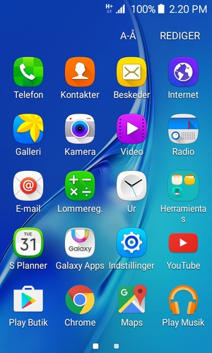 Vælg E-mail