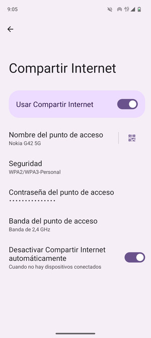 El teléfono ha sido configurado para su uso como módem