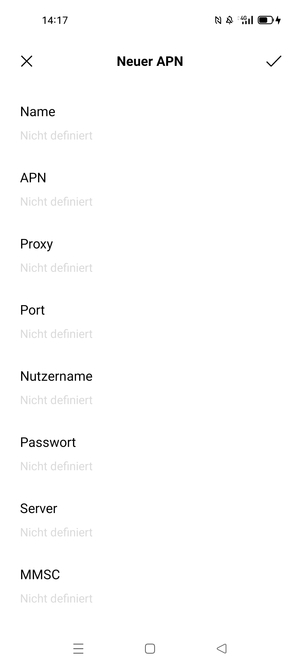 Geben Sie Internet-Informationen ein