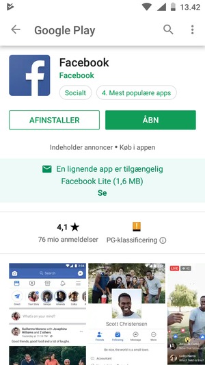 Vælg ÅBN