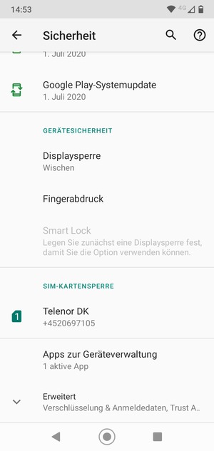 Scrollen Sie und wählen Sie Public
