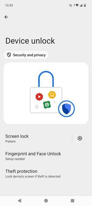 Your phone is now secure with a screen lock