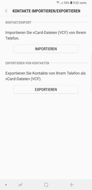 Wählen Sie IMPORTIEREN