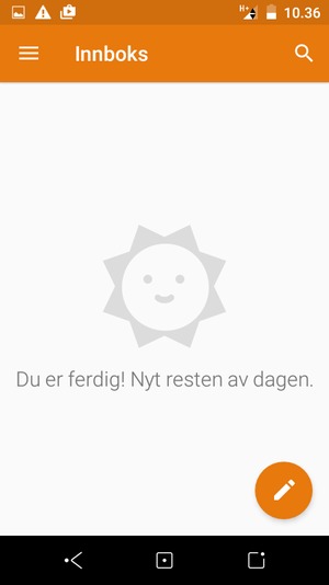 Gmail/Hotmail er klar til bruk