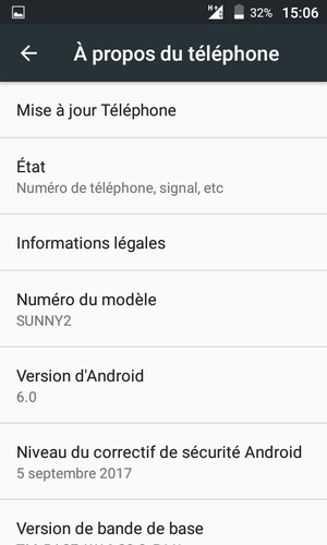 Sélectionnez Mise à jour Téléphone
