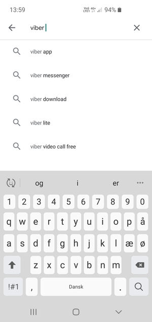 Geben Sie den Namen der App ein und wählen Sie Suchen