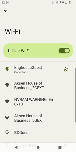 Ahora está conectado a la red Wi-Fi