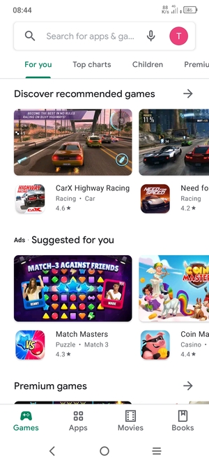 Select the Search bar