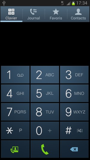 Appuyez longuement sur le numéro 1