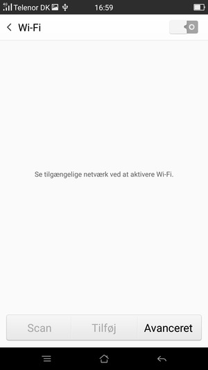 Slå Wi-Fi til