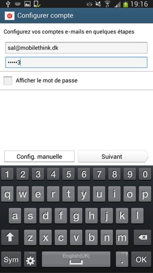 Saisissez votre adresse e-mail et votre mot de passe. Sélectionnez Suivant