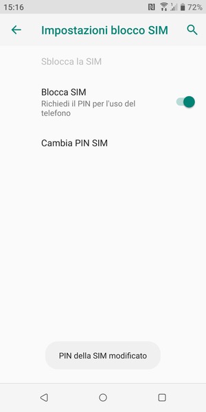 Il tuo PIN della SIM è stato modificato