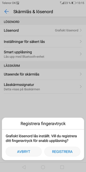 Välj AVBRYT