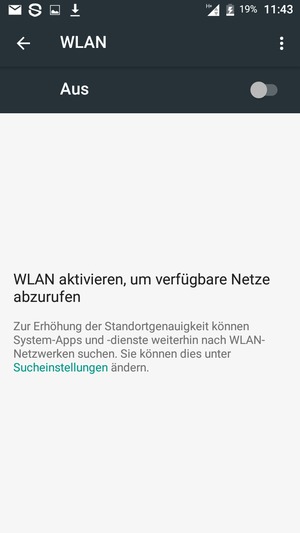 Schalten Sie WLAN ein