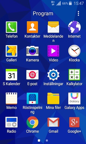 Välj Inställningar