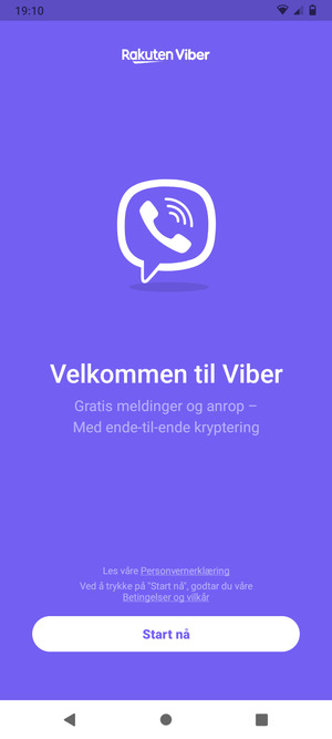 Applikasjonen er klar til bruk