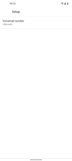 Select Voicemail number