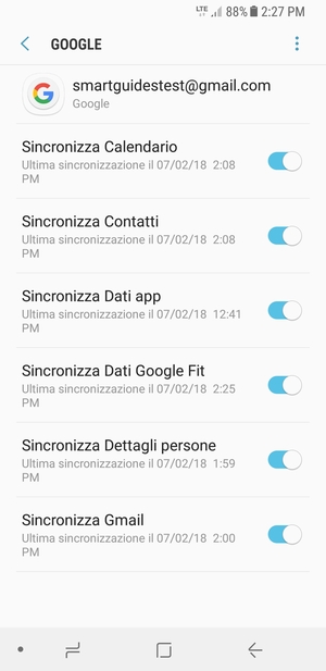 Seleziona il tasto Menu