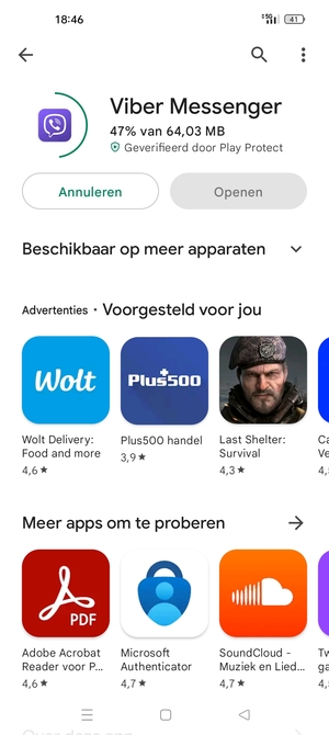 Wacht tot het installatieproces beëindigd is