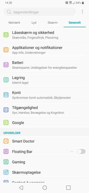 Vælg Konti