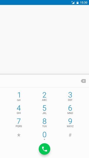 Press and hold the number 1