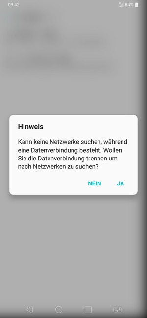 Wählen Sie JA