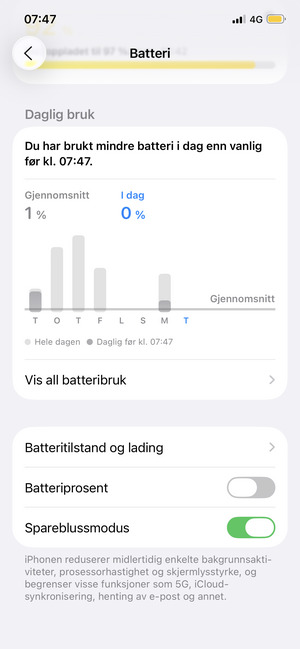 Slå Spareblussmodus på
