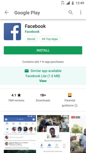 Select INSTALL