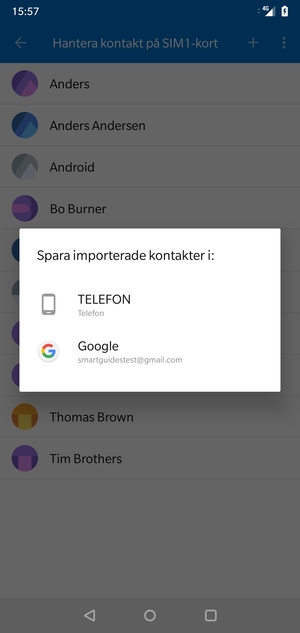Wählen Sie Ihr Google Konto