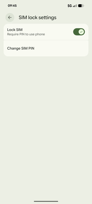 Select Change SIM PIN