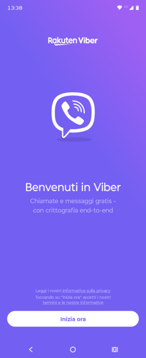 L'app è pronta per l'uso