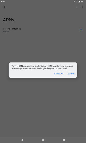 Seleccione ACEPTAR