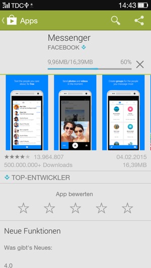 Warten Sie, bis der Installationsprozess  beendet ist