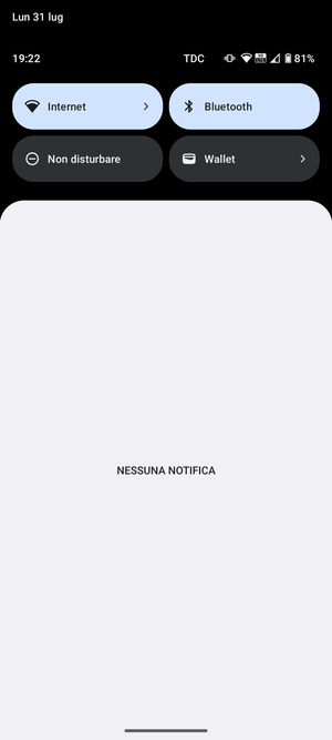 Scorri nuovamente verso il basso il menu in alto