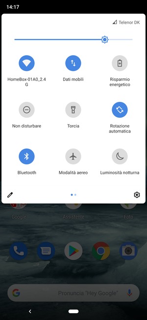 Disattiva Wi-Fi e Bluetooth