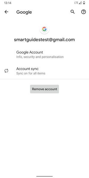 Select Account sync