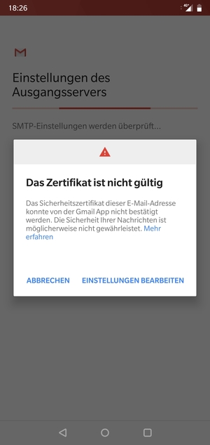 Wählen Sie EINSTELLUNGEN BEARBEITEN