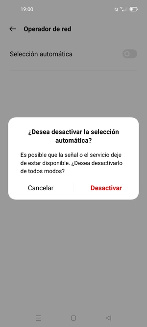 Seleccione Desactivar
