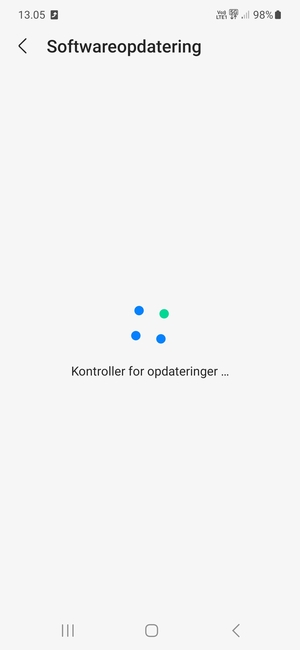 Afvent at søgningen er afsluttet