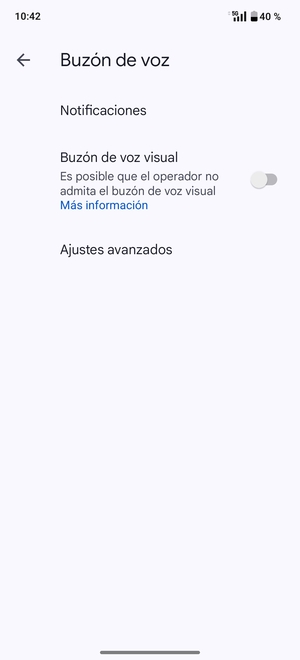 Seleccione Ajustes avanzados