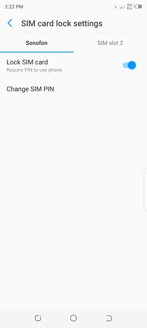 Select Public and select Change SIM PIN