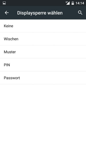 Wählen Sie Muster